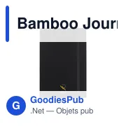 Carnet A5 personnalisable en bambou avec logo - Bamboo Journal Naked Spine - Miniature 5