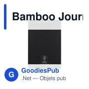 Carnet A5 personnalisable en bambou avec logo - Bamboo Journal Naked Spine - Miniature 6