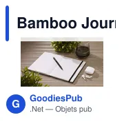 Carnet A5 personnalisable en bambou avec logo - Bamboo Journal Naked Spine - Miniature 7