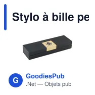 Stylo à bille personnalisable en bambou avec logo - Bamboo Pen Set - Miniature 1