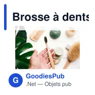 Brosse à dents en bambou personnalisable avec logo - Miniature 2