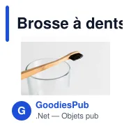 Brosse à dents en bambou personnalisable avec logo - Miniature 3