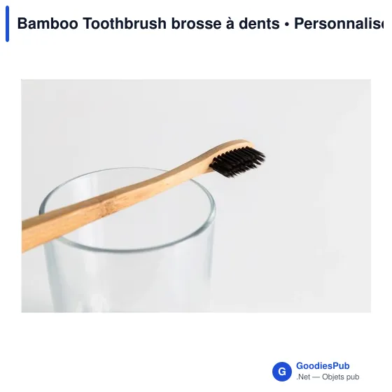 Brosse à dents en bambou personnalisable avec logo - Image 3
