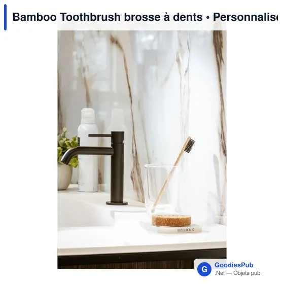 Brosse à dents en bambou personnalisable avec logo - Image 5