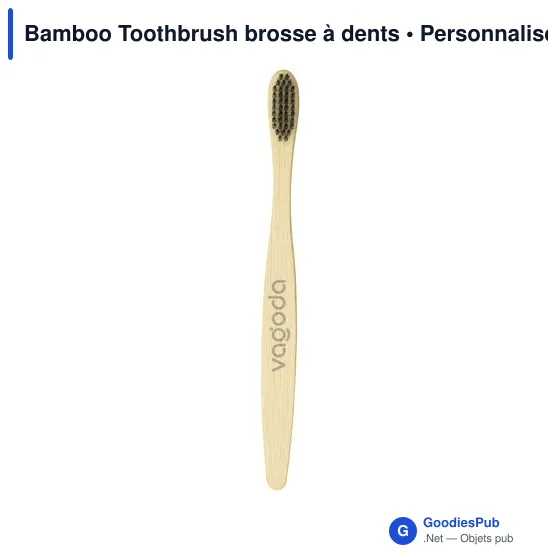 Brosse à dents en bambou personnalisable avec logo - Image 7