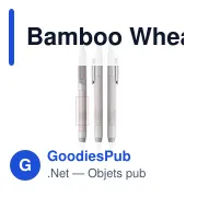 Stylo à bille personnalisable en bambou avec logo - Bamboo Wheat Pen - Miniature 6