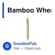 Stylo à bille personnalisable en bambou avec logo - Bamboo Wheat Pen - Miniature 8
