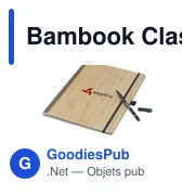 Carnet effaçable A4 personnalisable en bambou avec logo - Miniature 3