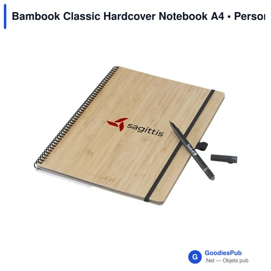 Carnet effaçable A4 personnalisable en bambou avec logo - Image 3