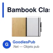 Carnet effaçable A4 personnalisable en bambou avec logo - Miniature 4