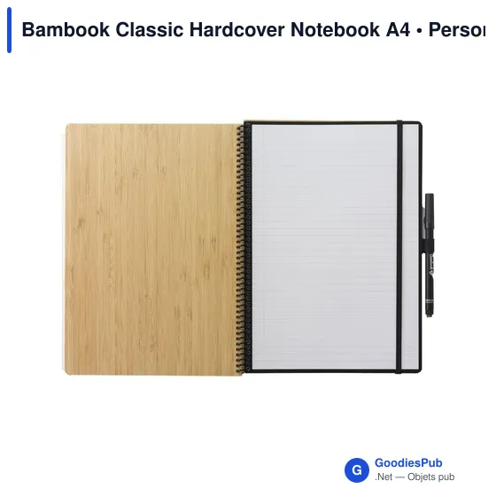 Carnet effaçable A4 personnalisable en bambou avec logo - Image 4