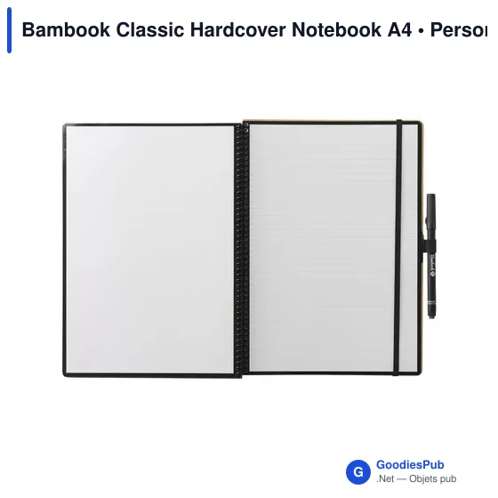 Carnet effaçable A4 personnalisable en bambou avec logo - Image 5