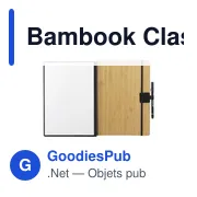 Carnet effaçable A4 personnalisable en bambou avec logo - Miniature 6