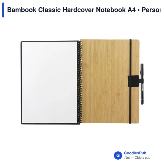 Carnet effaçable A4 personnalisable en bambou avec logo - Image 6