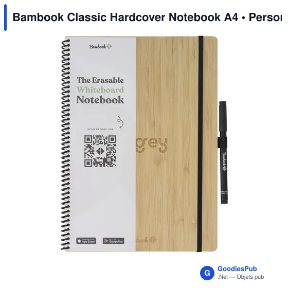 Carnet effaçable A4 personnalisable en bambou avec logo - Image 7
