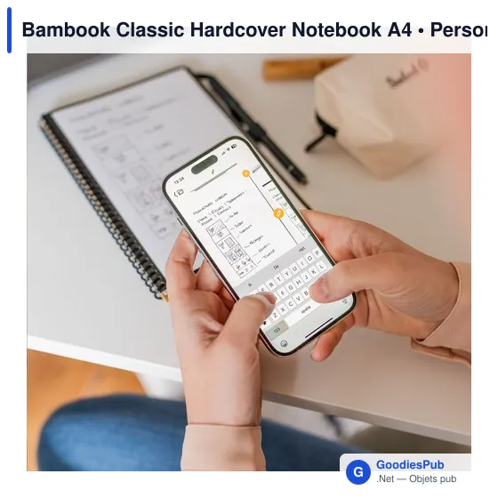 Carnet effaçable A4 personnalisable en bambou avec logo - Image 9