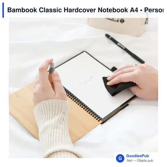 Carnet effaçable A4 personnalisable en bambou avec logo - Image 10