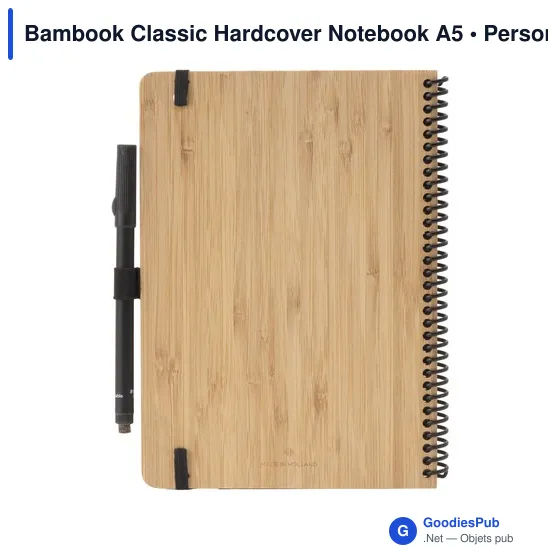 Carnet effaçable A5 personnalisable en bambou avec logo - Image 2