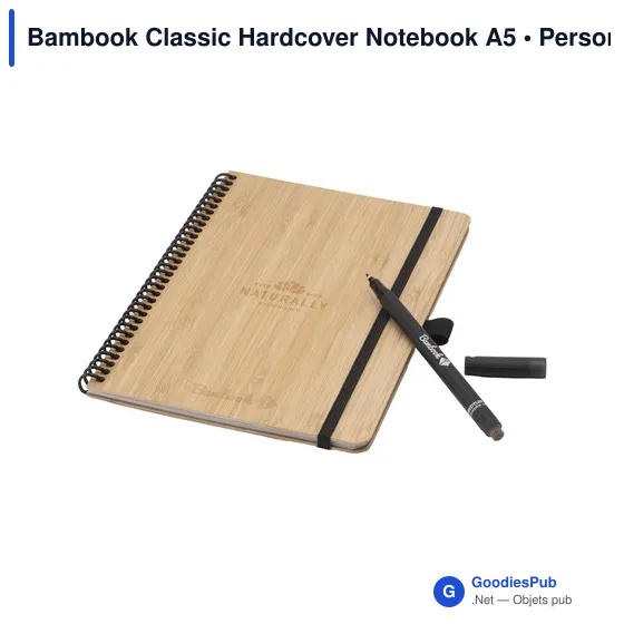 Carnet effaçable A5 personnalisable en bambou avec logo - Image 3
