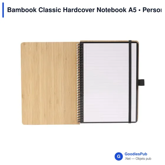 Carnet effaçable A5 personnalisable en bambou avec logo - Image 4
