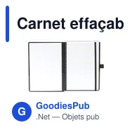 Carnet effaçable A5 personnalisable en bambou avec logo - Miniature 5