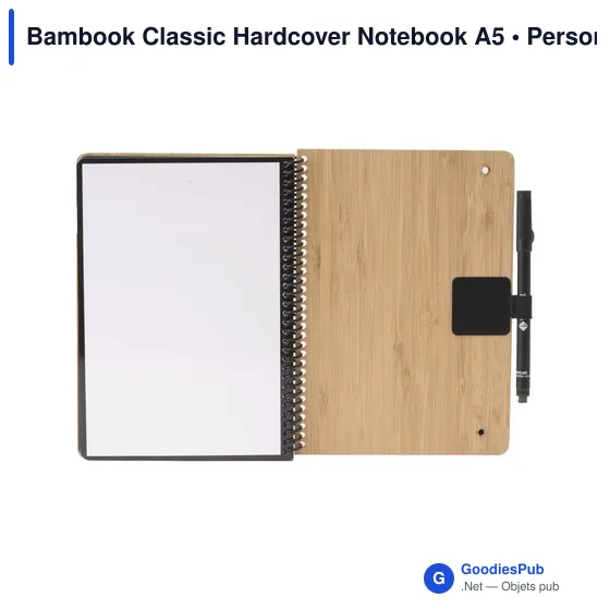 Carnet effaçable A5 personnalisable en bambou avec logo - Image 6
