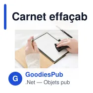 Carnet effaçable A5 personnalisable en bambou avec logo - Miniature 8