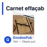 Carnet effaçable A5 personnalisable en bambou avec logo - Miniature 9