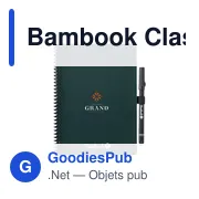Carnet effaçable personnalisable A5 avec logo - Bambook Classic Original - Miniature 1