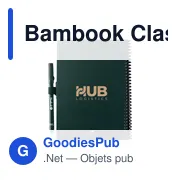 Carnet effaçable personnalisable A5 avec logo - Bambook Classic Original - Miniature 2