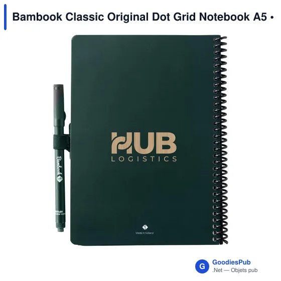Carnet effaçable personnalisable A5 avec logo - Bambook Classic Original - Image 2