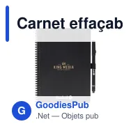 Carnet effaçable personnalisable A5 avec logo - Bambook Classic Original - Miniature 11