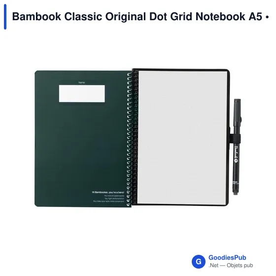 Carnet effaçable personnalisable A5 avec logo - Bambook Classic Original - Image 4