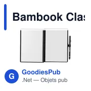 Carnet effaçable personnalisable A5 avec logo - Bambook Classic Original - Miniature 5
