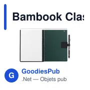 Carnet effaçable personnalisable A5 avec logo - Bambook Classic Original - Miniature 6