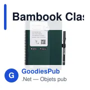 Carnet effaçable personnalisable A5 avec logo - Bambook Classic Original - Miniature 7