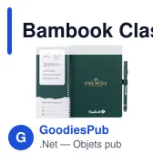 Carnet effaçable personnalisable A5 avec logo - Bambook Classic Original - Miniature 8