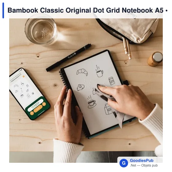 Carnet effaçable personnalisable A5 avec logo - Bambook Classic Original - Image 10