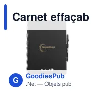 Carnet effaçable A4 personnalisable avec logo - Bambook Classic Original - Miniature 1