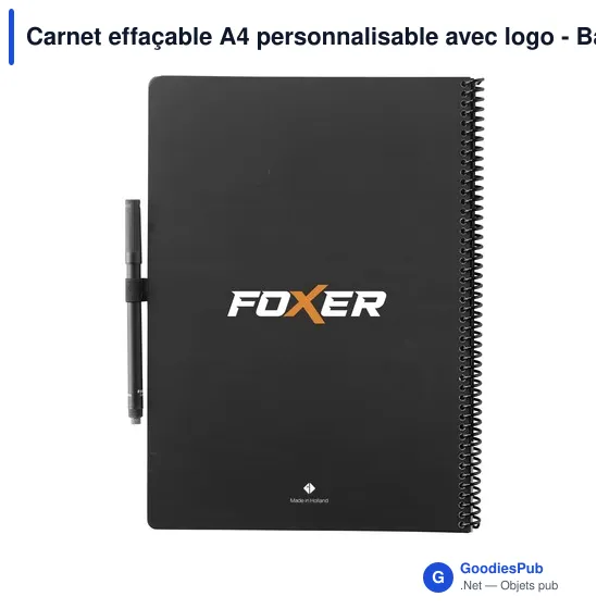 Carnet effaçable A4 personnalisable avec logo - Bambook Classic Original - Image 2