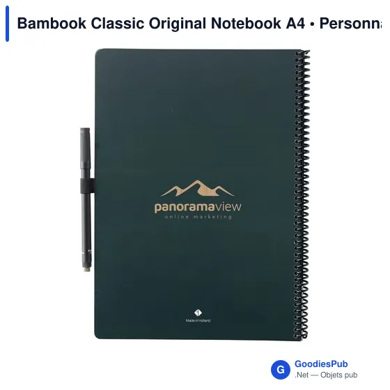 Carnet effaçable A4 personnalisable avec logo - Bambook Classic Original - Image 11