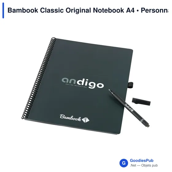Carnet effaçable A4 personnalisable avec logo - Bambook Classic Original - Image 12