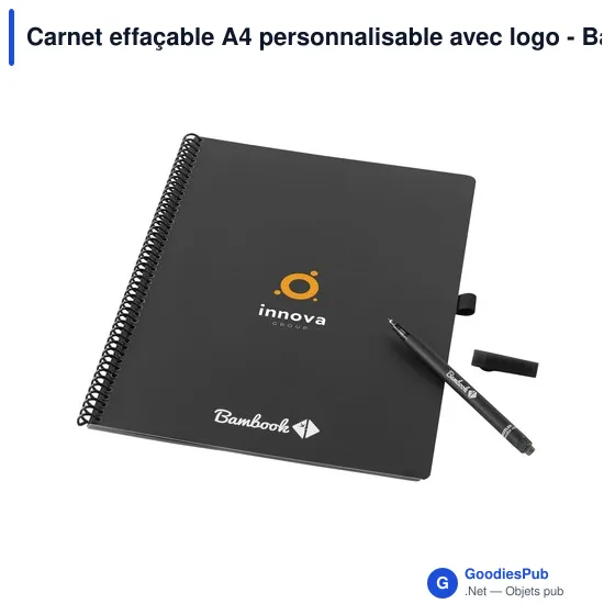 Carnet effaçable A4 personnalisable avec logo - Bambook Classic Original - Image 3