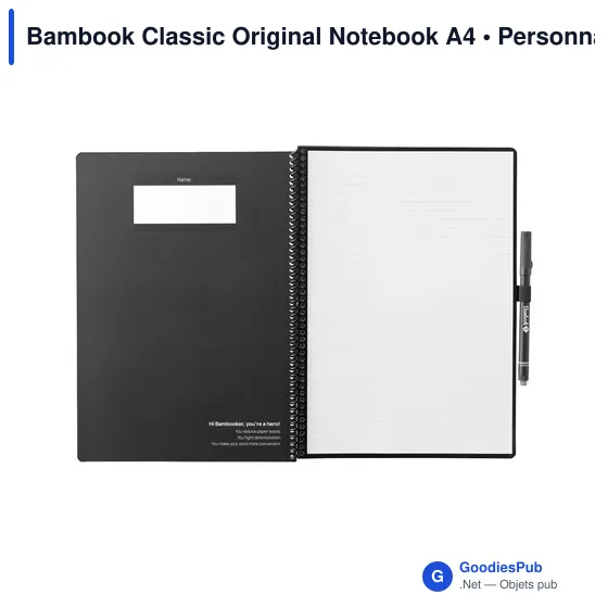 Carnet effaçable A4 personnalisable avec logo - Bambook Classic Original - Image 4