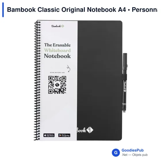 Carnet effaçable A4 personnalisable avec logo - Bambook Classic Original - Image 7