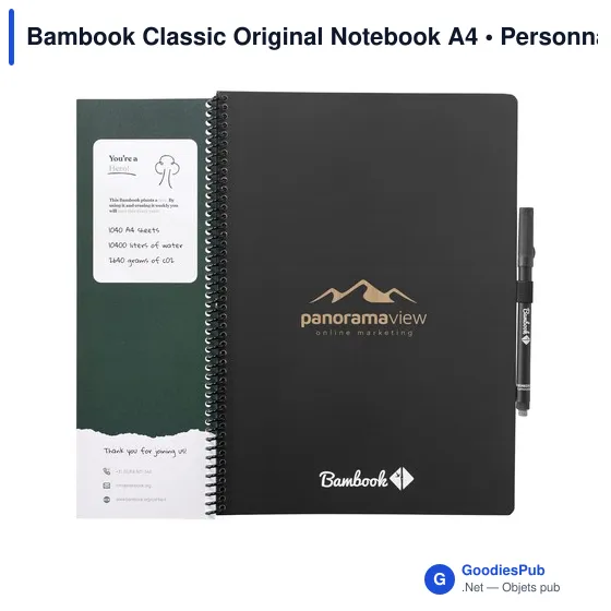 Carnet effaçable A4 personnalisable avec logo - Bambook Classic Original - Image 8