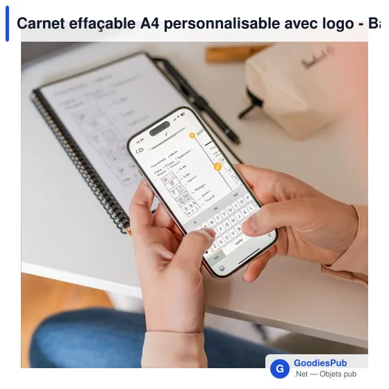 Carnet effaçable A4 personnalisable avec logo - Bambook Classic Original - Image 9