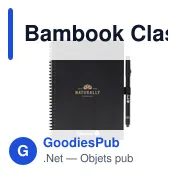 Carnet effaçable personnalisable A5 avec logo - Bambook Classic Original - Miniature 1