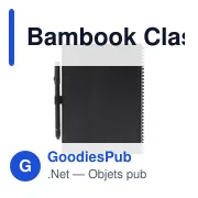 Carnet effaçable personnalisable A5 avec logo - Bambook Classic Original - Miniature 2