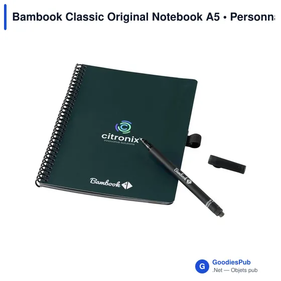 Carnet effaçable personnalisable A5 avec logo - Bambook Classic Original - Image 12